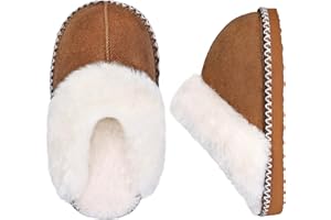 IceUnicorn Rutschfeste Mädchen Hausschuhe mit Memory Foam Warme Winter Pantoffeln für Kinder