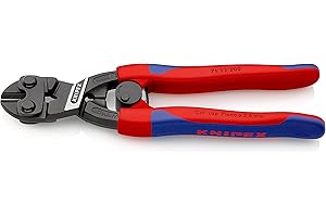 Knipex CoBolt Kompaktowe szczypce tnące przegubowe fosforanowane, czarne, z wąskimi, wielokomponentowymi nasadkami 200 mm karta do sprzedaży w systemie (samoobsługi/blister) 71 12 200 SB
