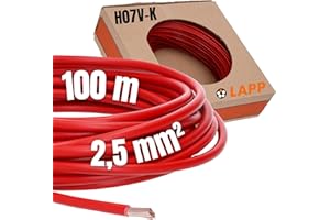 LAPP MOBILITY Lapp 4520042 PVC Ligne à fil unique H07V-K 2,5 mm² rouge 100m