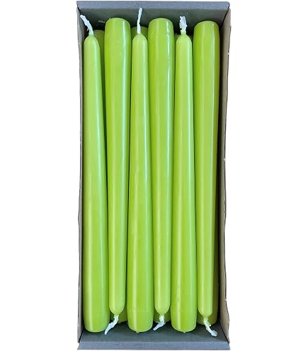 Bougies Bordeaux Bougies Coniques, Vert Olive, Diamètre 2,2 Cm