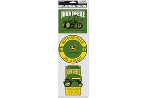 WinCraft John Deere 3 Pack Multi-USE Decals 3.75X12 Tractor