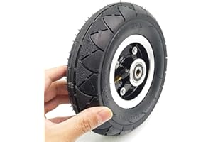 chuancheng 200X50 Inflación Neumático Neumático Neumático de 8 Pulgadas con Cojinete de Buje de Rueda para Dolphin/Binglan Scooter Eléctrico Rueda Delantera
