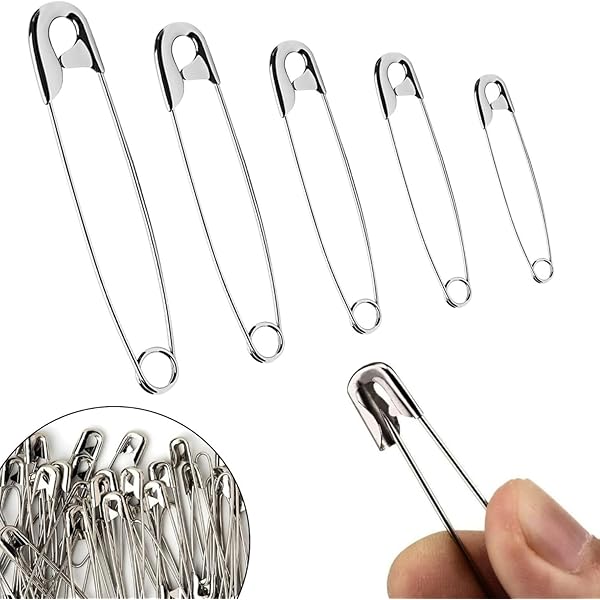 20 Pack 3-1/2 Inch Stick Pins With Stopper Ends - Silver Copper Brooch Pins For Hats & Scarves