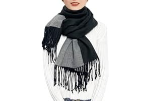 ehsbuy Sciarpe In Cashmere Per Donna Sciarpa e Scialli In Morbida Pashmina Reversibile Lungo Grande Inverno Caldo e Spesso Sciarpe Da Donna Con Nappa Per Matrimoni Regali Donna