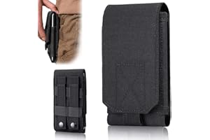 COYUN Universal Gürtel Tasche Holster,Outdoor Handytasche Hülle,Black Army Camo Molle Tasche für Handy Gürteltasche Holster Cover Case Größe L