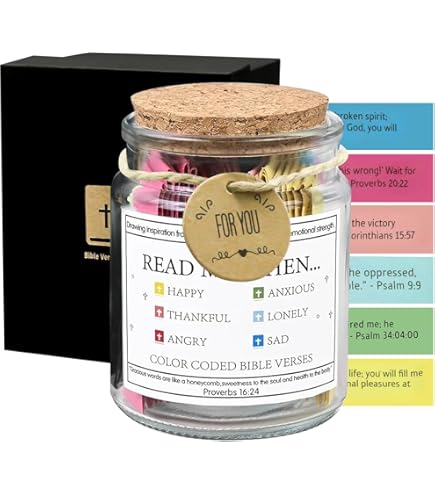 Deegbbyi Bible Verses Jar, 90 stuks Bijbelverkaarten, gebedsglas