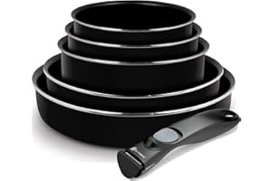 BATTRINOX Backen 189951 - Set de poêles et casseroles - 6 Pièces Noir - Tous feux dont induction