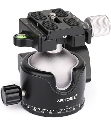 Rollei Statief Kogelkop Voor C5i Statief, Professionele 360 Graden Statiefkop Met Frictie 8 Kg Draagkracht En 3 Waterweegschalen Incl Acra Swiss Snelwisselplaat 603353810