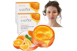 Lktvys Augenmaske Pads, Antioxidant and Anti-aging Effects, Augenpads Gegen Augenringe，Augenpads Gegen Tränensäcke ，Augenpads Suitable for All Skin Types, 60 PCS