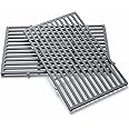 Uniflasy 7524 Cooking Grates for Weber Genesis E and S 300 Series, Genesis E310 E320 E330 S310 S320 S330 Gas Grill, Genesis Grill Parts Replacement 19.5 Inch Cast Iron Grill Grates for Weber 7528