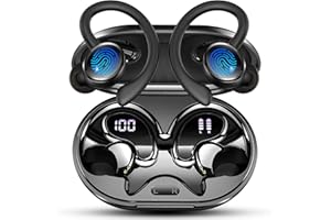 MATAST Cuffie Bluetooth 5.4 Sport, Auricolari Bluetooth con 3D Bass Stereo, 50 Ore Cuffie Wireless In Ear Cancellazione Rumore ENC e 4 HD Mics, IP7 Impermeabile Cuffiette, Cuffie Senza Fili HiFi LED Display