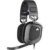 Corsair HS80 RGB Wired USB Premium Gaming On Ear Headphones with Dolby Audio 7.1 Surround Sound (Broadcast-Grade Omni-Directi
