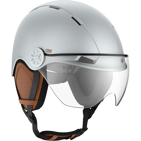 ACMEDE Casque Vélo Électrique Avec Visière - Pour Scooter, Skate, BMX | Hommes, Femmes, Ados 54-60cm