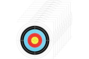 BELIHOME Zielscheibe Bogenschießen, 35 Stück Papier Zielscheibe Bogenschießen Bogen Zielscheibe, Bogenschießen Ziel Gesicht Bogenschießen Schießen Papier für Pfeil Bogen Armbrust 40X40cm