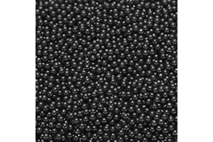 sourcing map 5000Pcs Faux Pearl for Vase Filler, 4mm No Hole ABS Round Pearls for Crafting, Jewelry Making, Vase Filler, Cosmetic Boxes, DIY Parts, Table Scatter, Home Decoration, Black