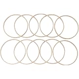 LIOOBO Traumfänger Ringe Aus Bambus - 10er Set DIY Bastelzubehör Für Kreative Deko