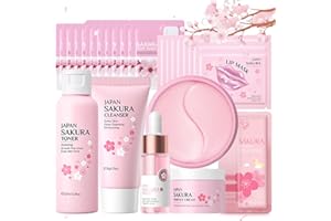 MEITREND Zestaw do pielęgnacji skóry dla nastoletnich dziewcząt, japoński zestaw do pielęgnacji twarzy, zestaw do pielęgnacji twarzy zapobiegający starzeniu się, codzienny zestaw do pielęgnacji skóry dla