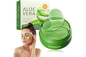HEPHBOARD 60pcs Augenpads,Augenpads Gegen Augenringe,Eye Pads,Augenringe Entfernen Augenpads Gegen Augenringe mit Aloe Vera Augenpads Hyaluron,Mindern Falten und Schwellungen