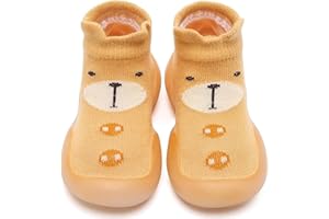 STOLPYZH Baby Girls Boys First Walking Shoes Anti Slip Slippers Socks Barefoot Shoes Toddler Infant Non Slip Sole Shoes Breathable