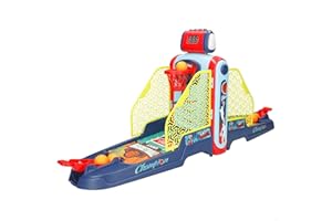 ColorBaby 47820 CB Games Mini Canasta Baloncesto Infantil, 2 Jugadores, Juego de Mesa, Basket electrónico, con marcadores y lanzadores, 2 Niveles, Control de Volumen y Tiempo, Incluye 6 Pelotas