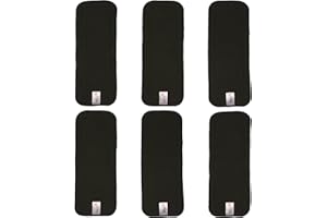 LITTLES & BLOOMZ Littles and Bloomz 6 Entredós reutilizables para pañales de carbón vegetal, BC6