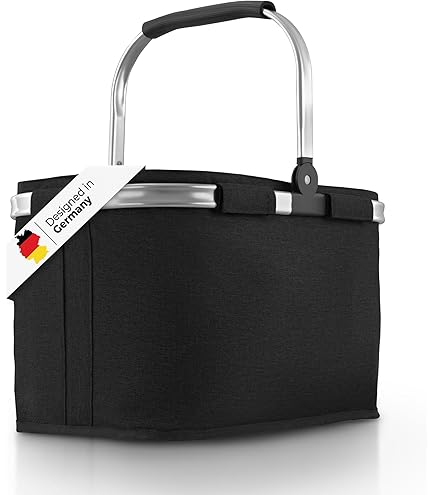 Faltbarer Einkaufskorb 30L - Klappkorb Mit Alurahmen Für Picknick & Einkauf