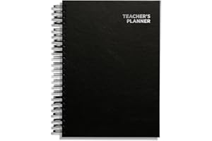 A4 Primary Teacher Planner 2024-2025 by Pirongs - 4 Lesson Day - Black