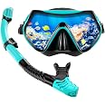 Set Snorkeling 4 In 1 Adulto: Maschera Panoramica, Boccaglio Dry Top, Pinne E Borsa Da Viaggio