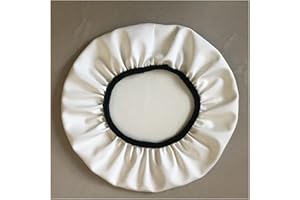 ZZDZW Hocker Bezug Wasserdicht Hockerbezug rund Kunstleder Bar Bezug Sitz Kissen,für Sitzhocker Höhenverstellbar Rollhocker Drehhocker Mit Rollen Arbeitshocker Stuhl Drehstuhl Bürohocker