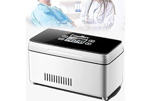 MOTIM Intelligent Insulin Cooler Case, USB Mini Medicine Portable Fridge, LCD Display Insulin Cooler, 15L Capacity