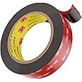 Emitever Double Sided Tape, Double Sided Tape Heavy Duty Mounting Tape, 23 FT*0.6 Inch Double Sided Sticky Tape, Strong Adhesive Waterproof Foam Tape for Automotive, Home Decor