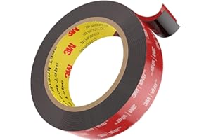 Emitever Double Sided Tape, Heavy Duty Mounting Tape, 23FT*0.6 Inch Black Foam Tape, Strong Adhesive, Waterproof, For Automotive, Home Decor