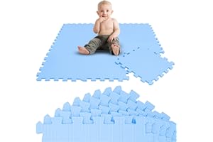 LittleTom 9 Grube maty podłogowe - Dziecko i dziecko od 0 miesiąca 30 x 30 kwadratowych płytek z pianki EVA