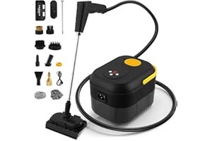 TLPEMN Nettoyer à Vapeur, Nettoyeur Vapeur Professionnel avec 9 Accessoires, 1400L Réservoir d'eau de Grande Capacité, Nettoyage Vapeur pour le Nettoyage, Canapés, Carrelage, Voitures