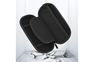 Heayzoki Protective Hard Carrying Case Cover Pouch, Shockproof Hard Case Cover Carry Pouch Travel Bag for Sony PS Vita, with built in game storage(Black)