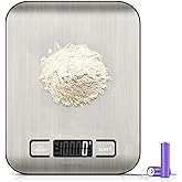 Orret Home Digital Kitchen Scale &ndash; Precision Weighing with Stainless Steel Surface, 5 kg Capacity, Tare Feature, LCD Screen, 5 Bi