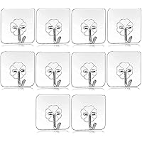 Tittle kitchen accessories items, Pack of 10 Self Adhesive hooks for wall heavy duty , Heavy Duty Sticky wall Hook for…