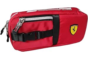 PANINI Ferrari , Astuccio Organizzato Kids Rosso Bambini E Ragazzi, Rosso (Red), Taglia unica