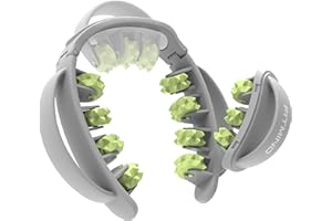 FITMIND 2-in-1-Massageroller für Beine, Oberschenkel, Waden, Nacken und Arme. Anti-Cellulite und Entspannung, Massagegerät mit Griff zur Selbstmassage. Triggerpunkt- und Faszienmassagerolle