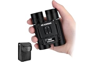 Flintronic Mini lornetka teleskopowa 8 x 21 HD, wodoodporna, przenośna, składana, kompaktowa, kieszonkowa, mała i lekka, dla dorosłych, polowania, zwiedzania, obserwacji ptaków, wędrówek