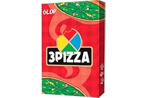 GLOP 3Pizza, Giochi da Tavolo per Bambini 8 anni o Più e Adulti, Gioco di Carte Divertente per Tutta la Famiglia, Gioco per Famiglie e Amici, Facile da Imparare, Idea Regalo, Giochi da Tavolo Adulti