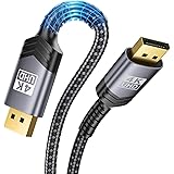 4K DisplayPort Cable, JSAUX 3M DP Cable (4K@60Hz,2K@144Hz,2K@165Hz,3D) High Refresh DisplayPort to DisplayPort Lead…