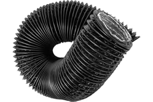 Vent Systems Rura wydechowa z aluminium, 125 mm, elastyczny kanał powietrzny do wentylacji, elastyczny wąż do ogrzewania, chłodzenia i wentylacji, 3 m