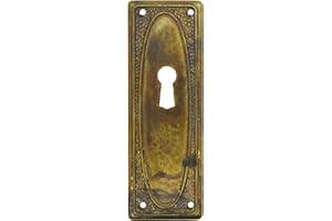 ‎STILMELANGE Schlüsselblatt Regency Oval Messing Antik 97 x 33 - Qualität aus Europa seit 1998