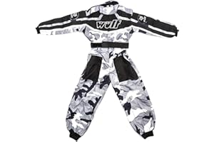 WULFSPORT KIDS CAMO KART SUIT Wulfsport Junior Kids Kart Suit Rennanzug in Tarnoptik für Motocross, Quad, Sport, Rennen