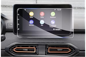 GAFAT Dacia Sandero 3/Stepway | Dacia Jogger Logan 3 2021-2024 2025 8" Film de Protection d'Écran de Navigation, Film en Verre Trempé pour Media Nav 8", Résistant aux Chocs, 9H Anti-Rayures