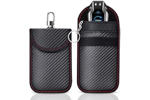 SHSMPXOY 2 Pochette Faraday Clé Voiture RFID,Etui Anti Rfid Faraday Pouch Bag,Etui Blocage RFID pour Clef Voiture Keyless, Protection Antivol Anti Piratage de Télécommande Véhicule（2S)