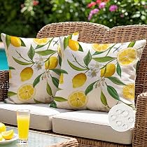 DFXSZ Outdoor-Kissenbezüge „Hello Sunshine“ – Wasserdicht, 30,5 X 50,8 Cm, 2 Stück, Für Terrasse & Garten