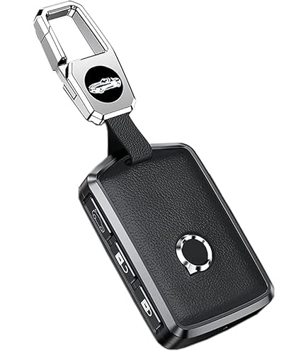 T-carbon Glass Fiber Key Fob Cover For Volvo XC40, XC90, V90 (2015-2024) - Protective Case In Red