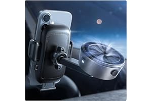 LISEN Automatyczny uchwyt samochodowy na telefon z elektryczną przyssawką próżniową, mocowanie na deskę rozdzielczą